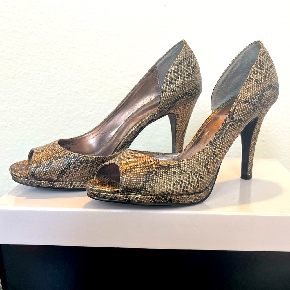 Alfani Beautiful Peep-Toe Heels